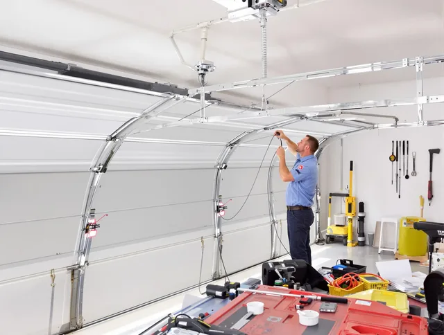 Garage door cable repair service by Southington Garage Door Repair in Southington