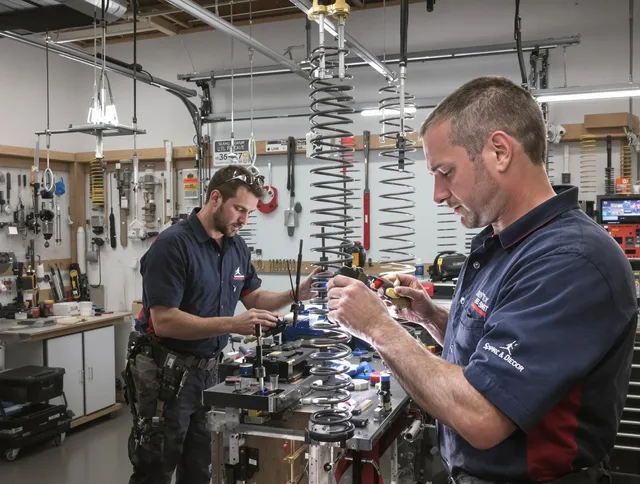 Garage door spring repair service by Southington Garage Door Repair in Southington